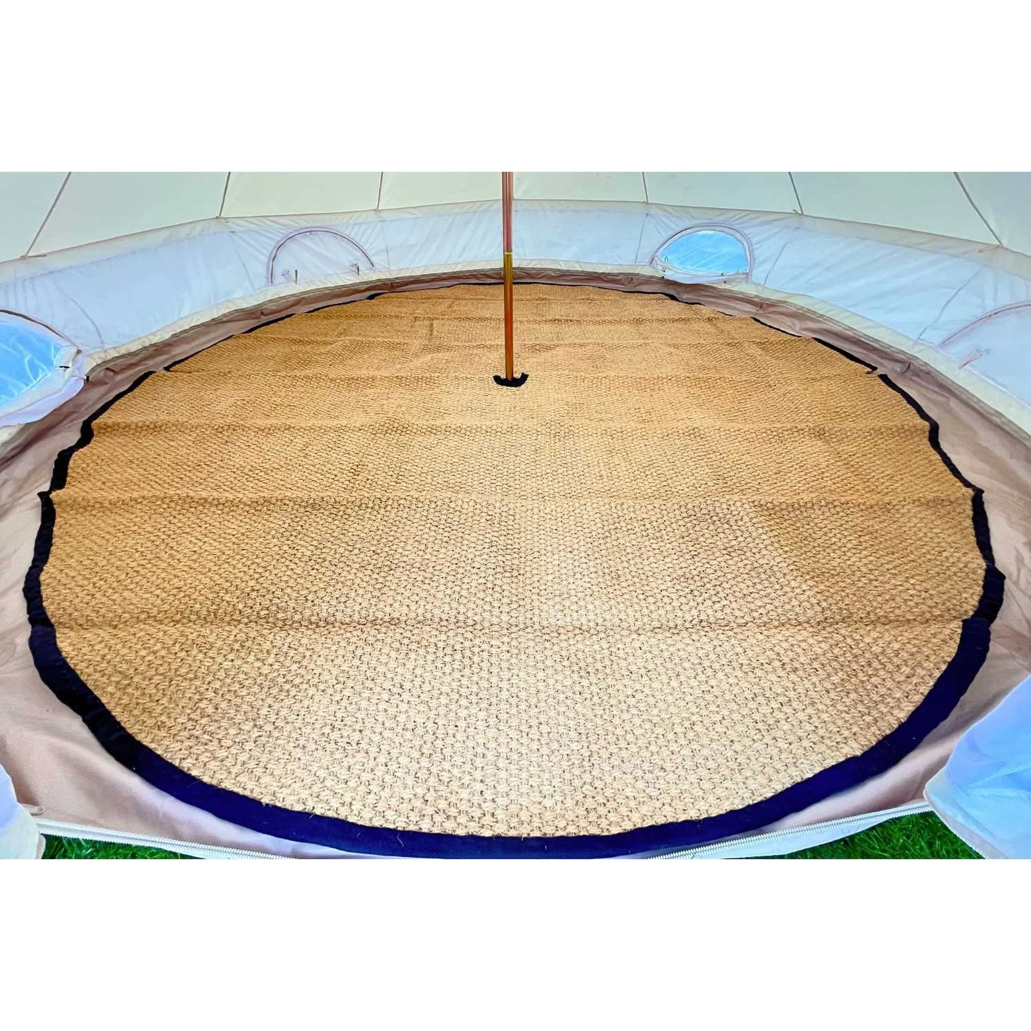 16' (5M) Coir Bell Tent Rug Half Moon