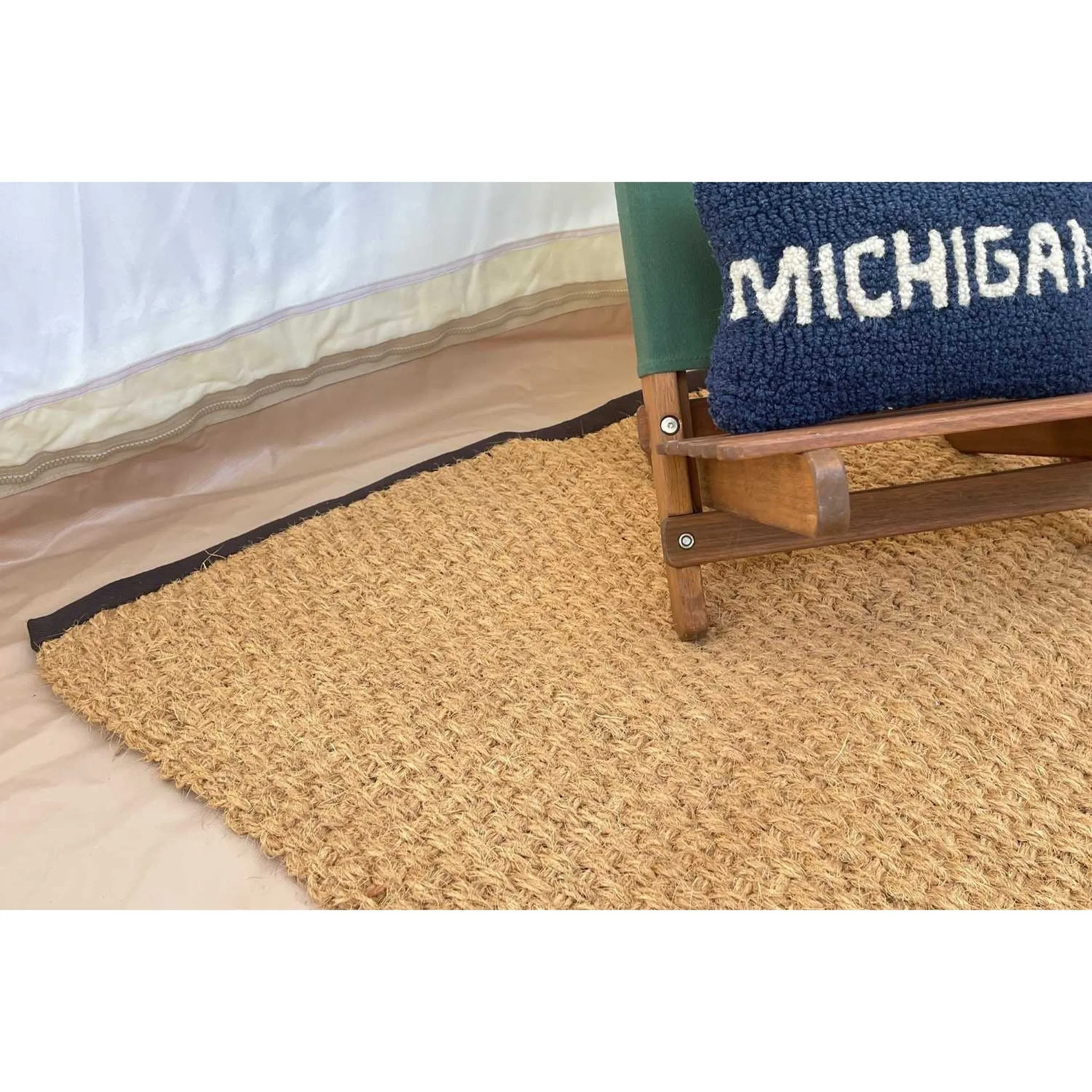16' (5M) Coir Bell Tent Rug Half Moon