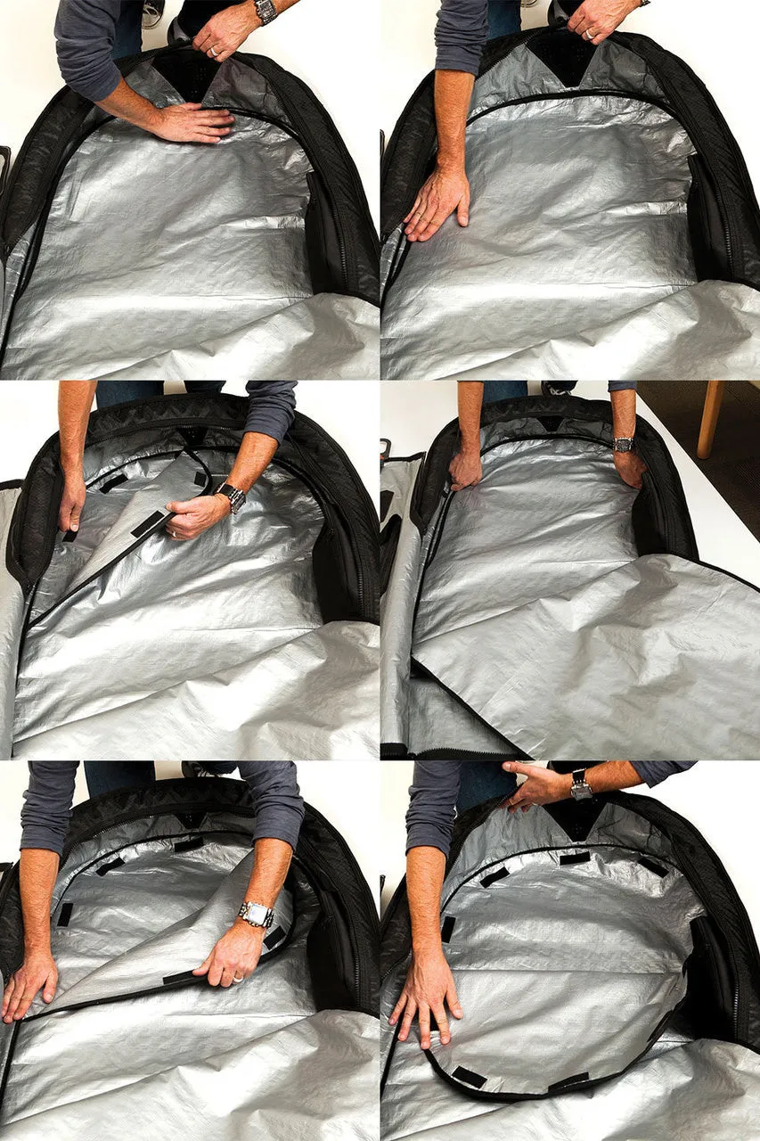 3 Surfboard Lightweight Travel Bag | Wide Surf Cover 6'0" to 6'6"