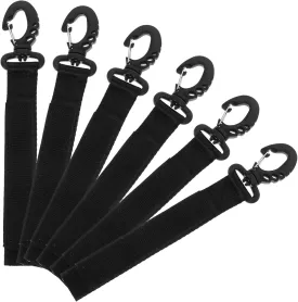 6pcs Dock Mooring Line Hook Elastic Hook for Boats Kayaks and Canoes Water Sports and Outdoor Activities