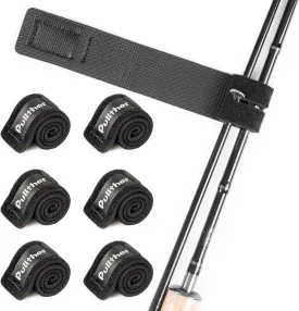 6PCS Pullther Fishing Rod Straps - Ties & Wrap for Casting Rods