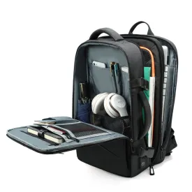 Backpack Can Expand Men's Business Backpack Large Capacity Waterproof