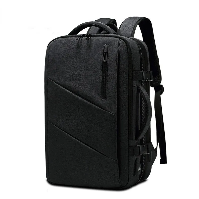 Backpack Can Expand Men's Business Backpack Large Capacity Waterproof