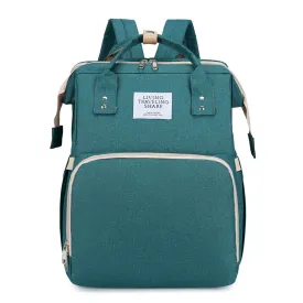 Backpack Extendable Bedspread Portable Folding Crib Large Capacity out Baby Diaper Bag