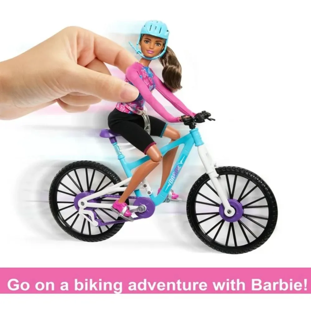 Barbie HKB06 Doll and Mountain Bike Bundle with Barbie Car