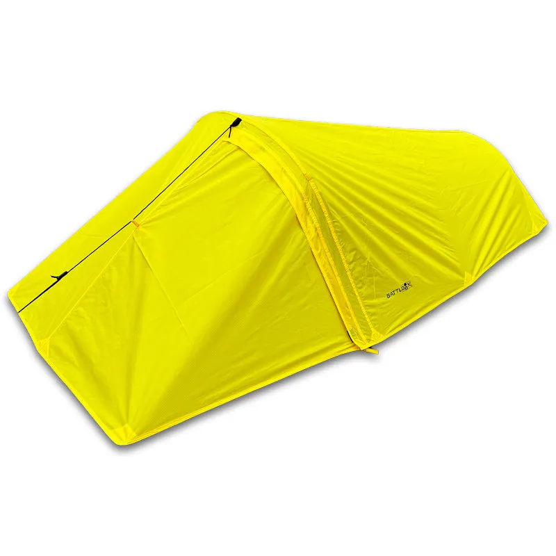 BattlBox Single Man Tent (Yellow/Gray)