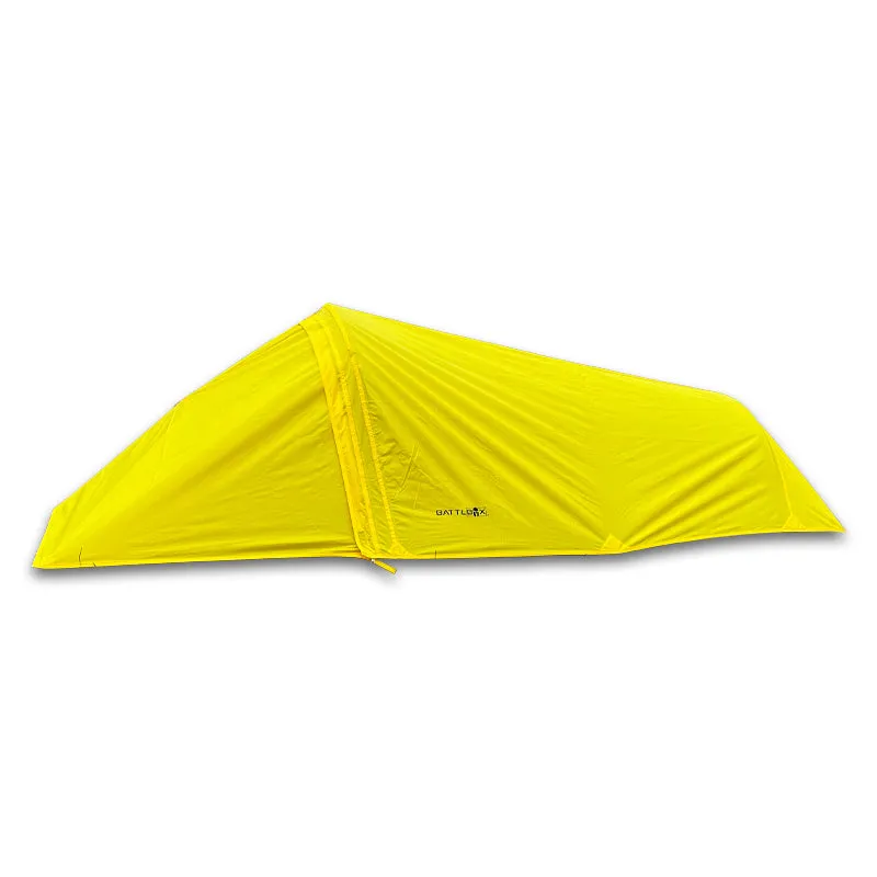 BattlBox Single Man Tent (Yellow/Gray)