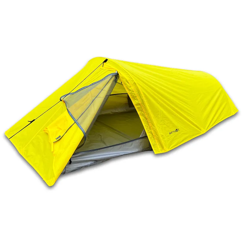 BattlBox Single Man Tent (Yellow/Gray)