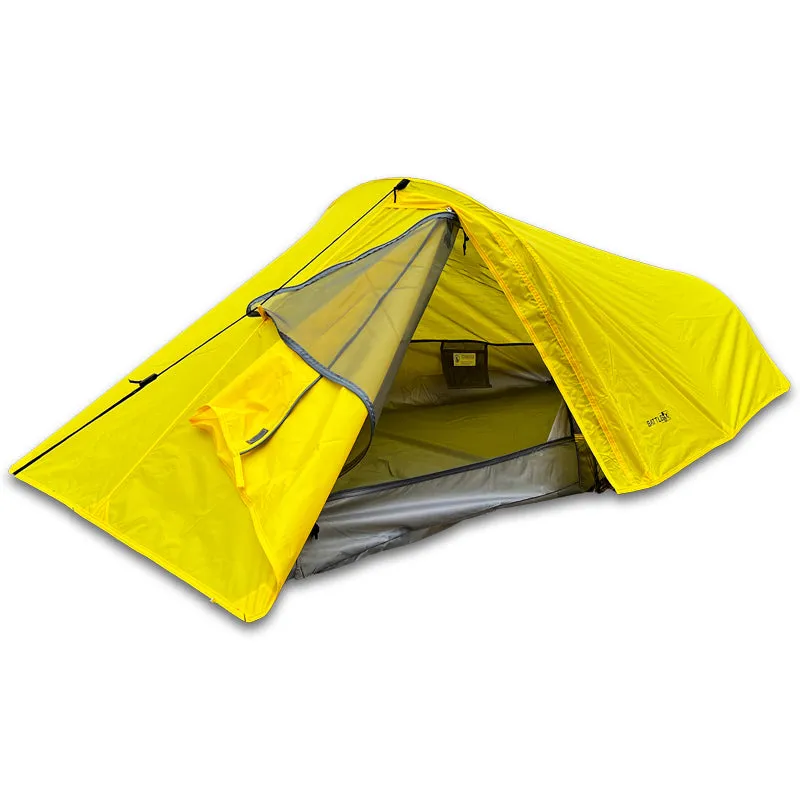 BattlBox Single Man Tent (Yellow/Gray)