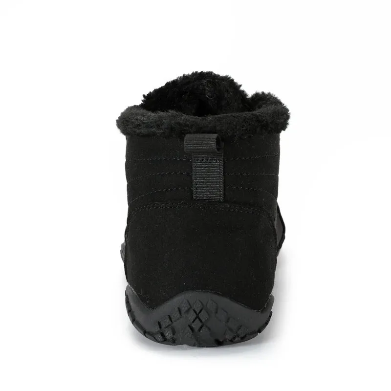 Couple Lace Up Slip-on Soft Outdoor Plush Warm Hiking Snow Boots