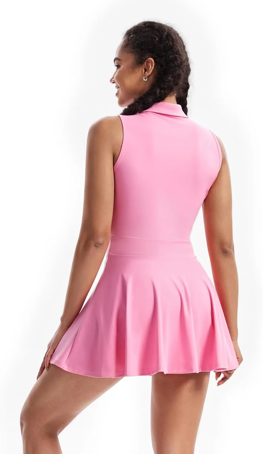 Cute Golf Tennis Dress Workout Athletic Dresses for Women with Shorts Pockets 2 Piece Sets Outfits Summer Clothes