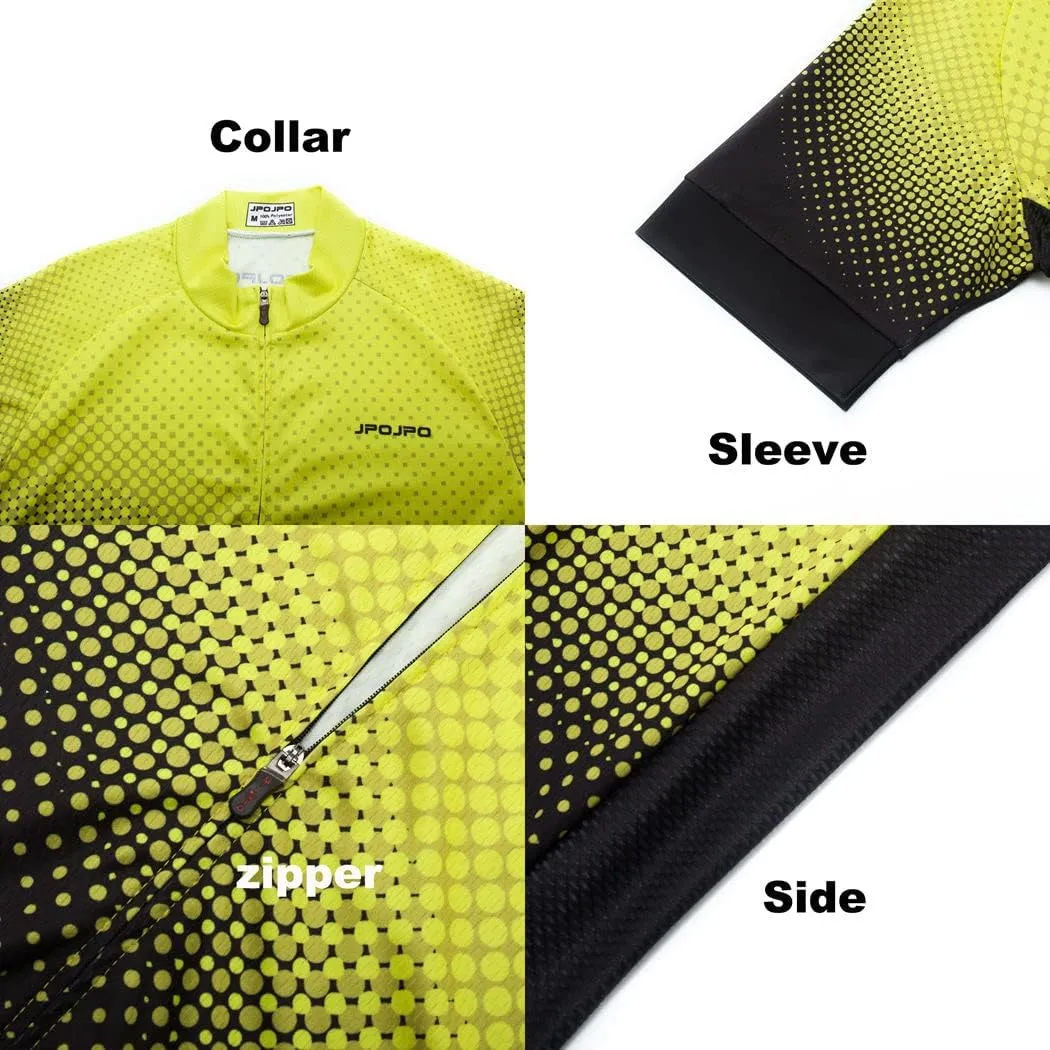 Cycling Jersey Men, Short Sleeve Mountain Bike Shirt Bicycle Clothing for Riding Biking Biker MTB Cyclist Dirt BMX Road