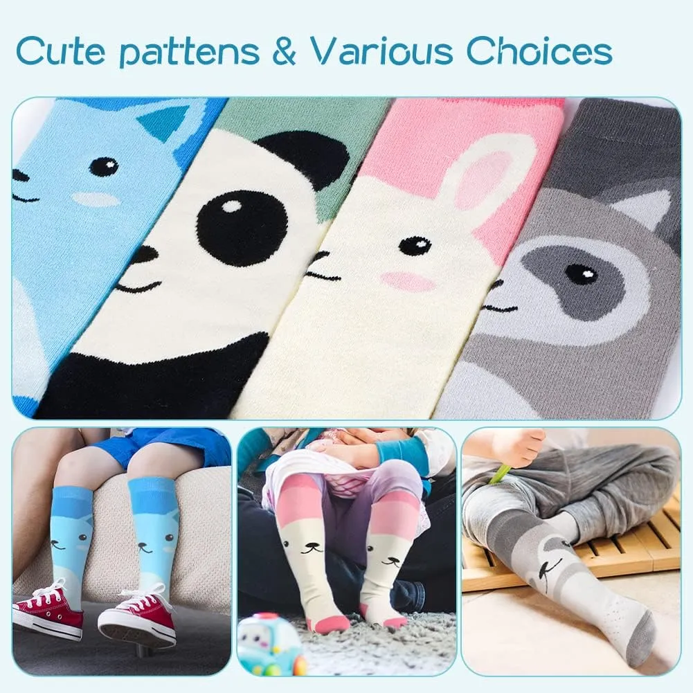 findway Kids Ski Socks, 2 Pairs Knee-high Warm Thermal Winter Snowboard Socks for Girls Boys Toddler