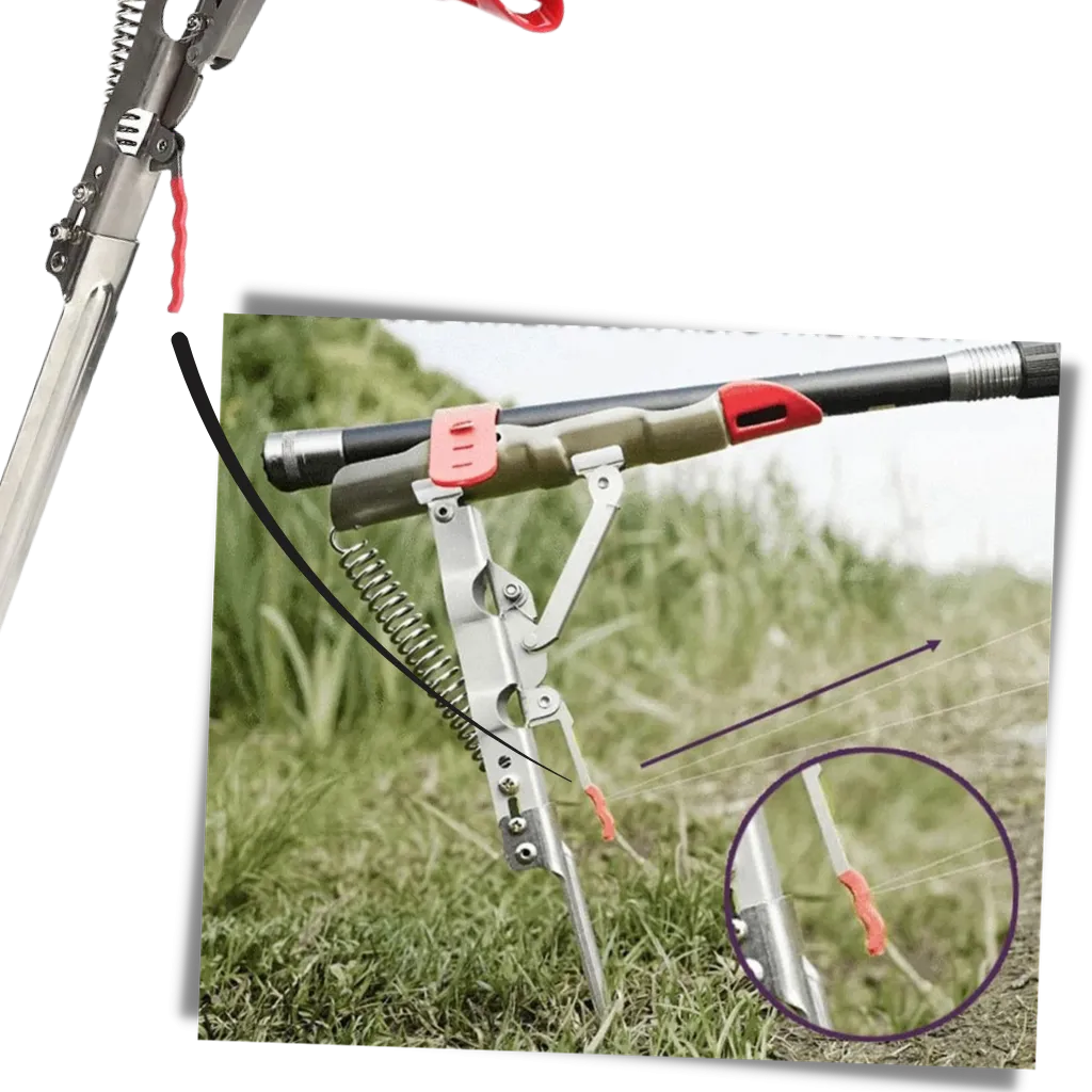 Fishing rod holder with springs