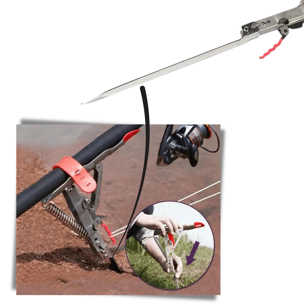 Fishing rod holder with springs