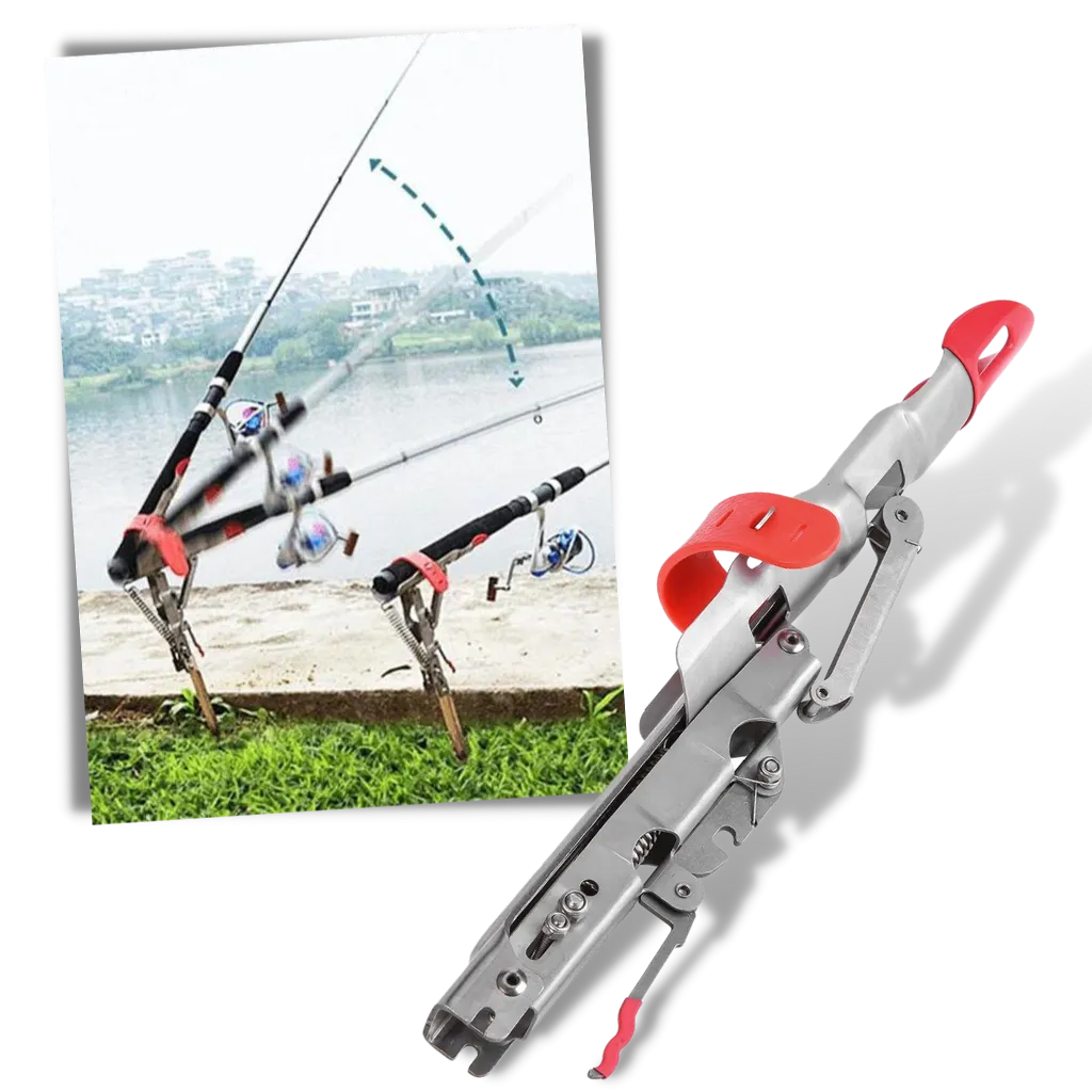 Fishing rod holder with springs