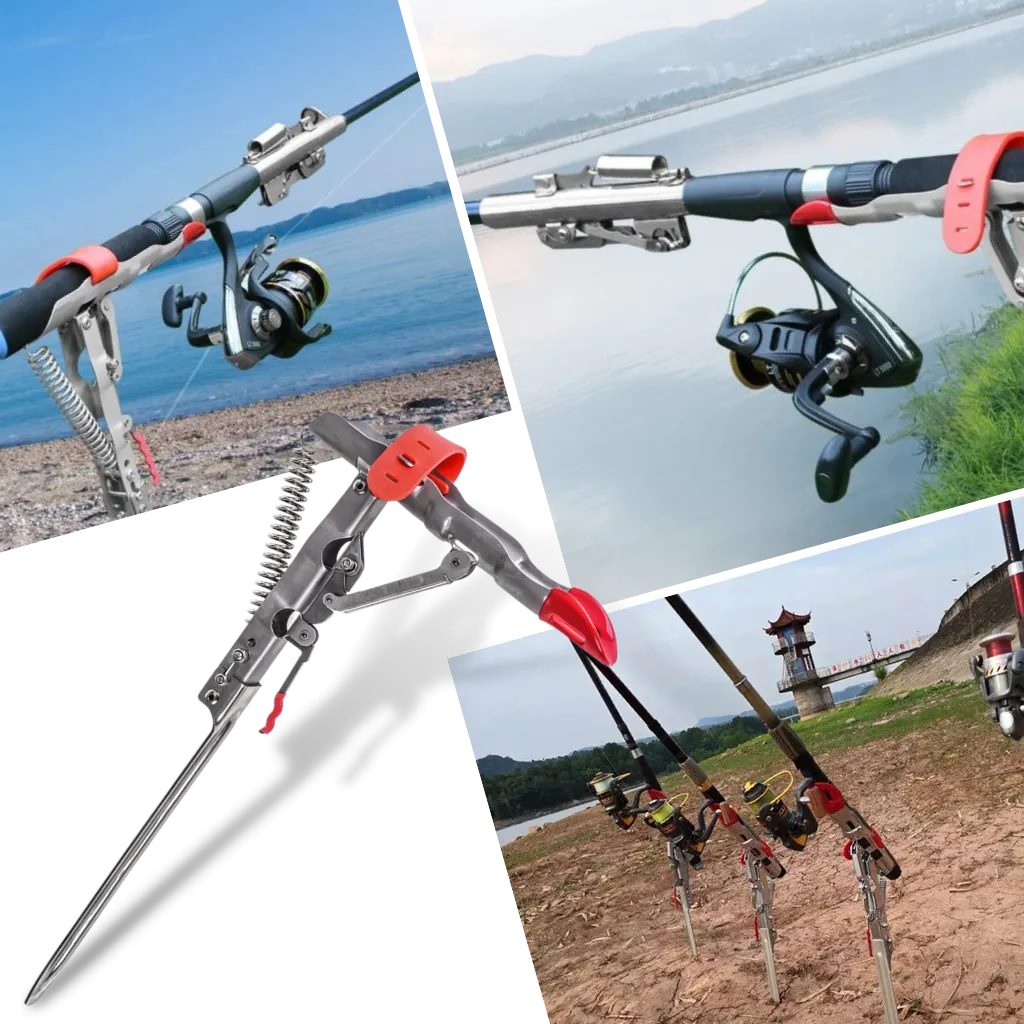 Fishing rod holder with springs