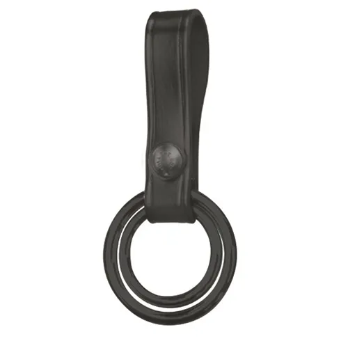 GOULD AND GOODRICH -LEATHER DOUBLE RING FLASHLIGHT OR BATON HOLDER