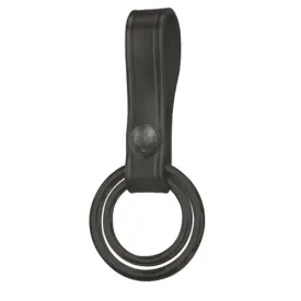 GOULD AND GOODRICH -LEATHER DOUBLE RING FLASHLIGHT OR BATON HOLDER