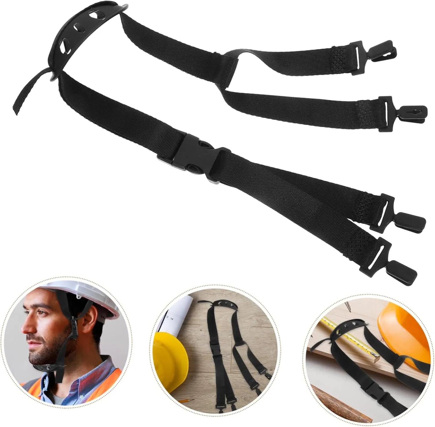 Hard Hat Accessories Helmet Strap Portable Chin Strap Hard Helmet Chin Straps Universal Helmet Chin Strap Chin Strap Replacement Helmet Accessory Helmet Supplies Hat Chin Belt, Black