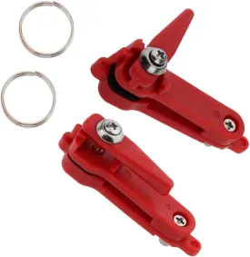 Heavy Tension Planer Board Trolling Fishing Release Clip Lock Line Quick Release Clips with O-Rings - 2pcs