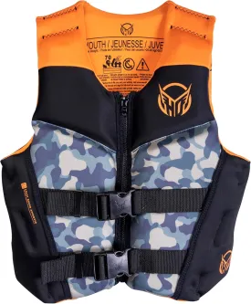 HO Sports Boys Youth Pursuit Vest for Water Sports, Internal Belt, USCG Approved Type III PFD