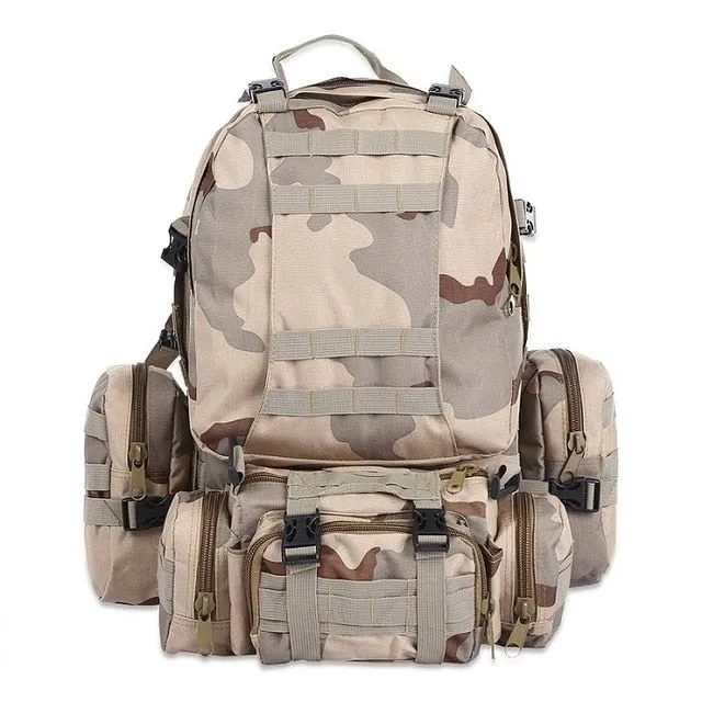 Hot-selling!Prepper 50L Bugout Tactical Bagpack Waterproof Military Molle Pouch Camping Hiking Shooting Hunting Camping