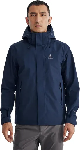 KAILAS Men's Lightweight Waterproof Hooded Rain Jacket Outdoor Raincoat Shell Jacket for Hiking Travel