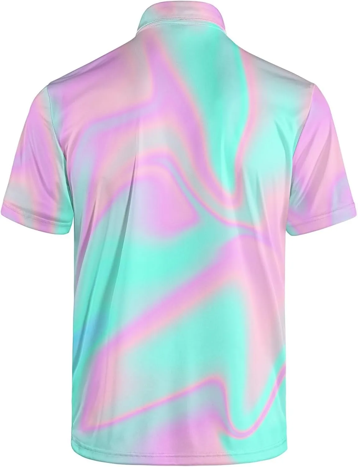 Mens Golf Shirt Dry Fit Casual Short Sleeve