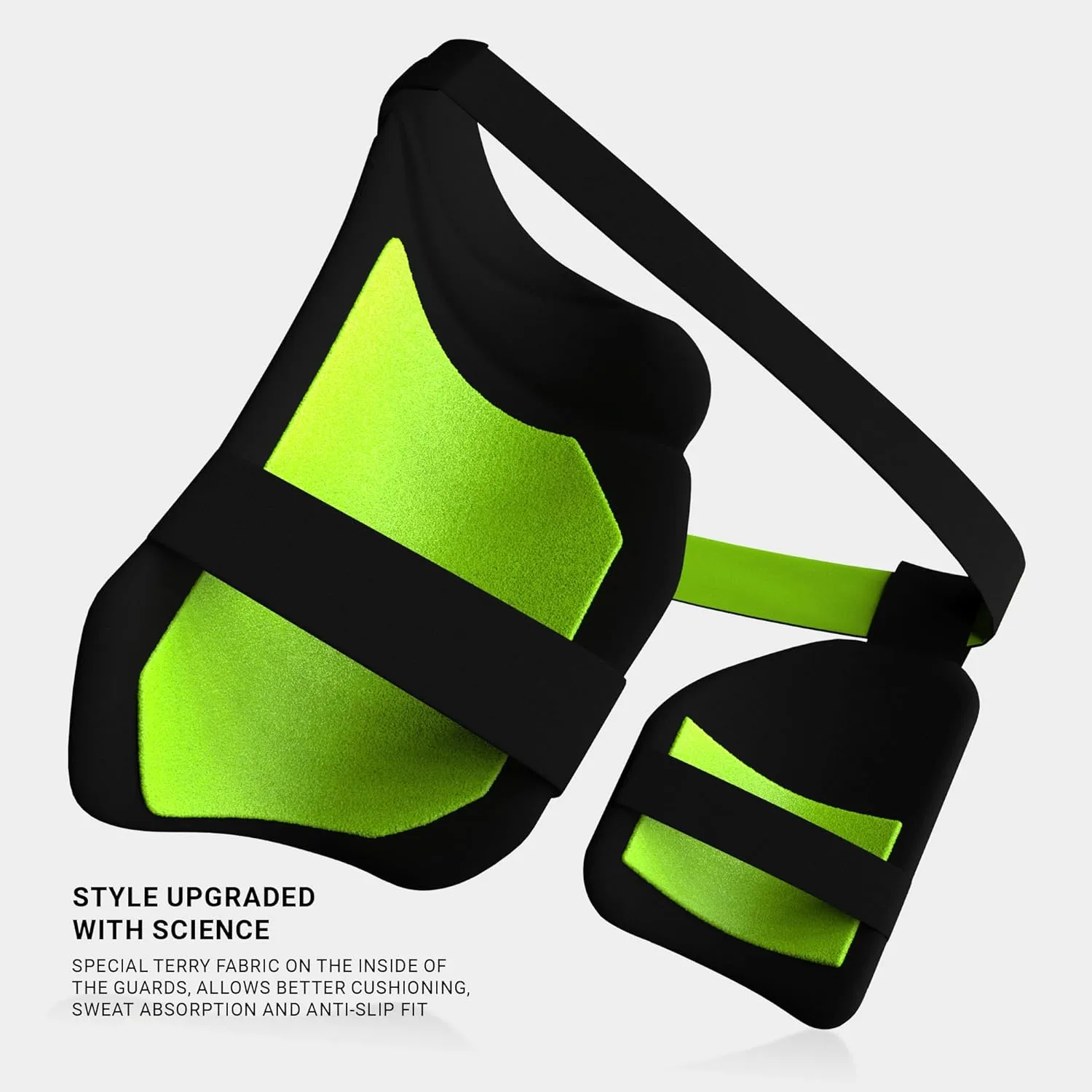moonwalkr 2.0 Cricket Batting Combo Thigh Guard Black