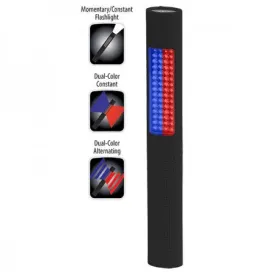 Nightstick 2-in-1 Flashlight /Safety Light, Red-Blue