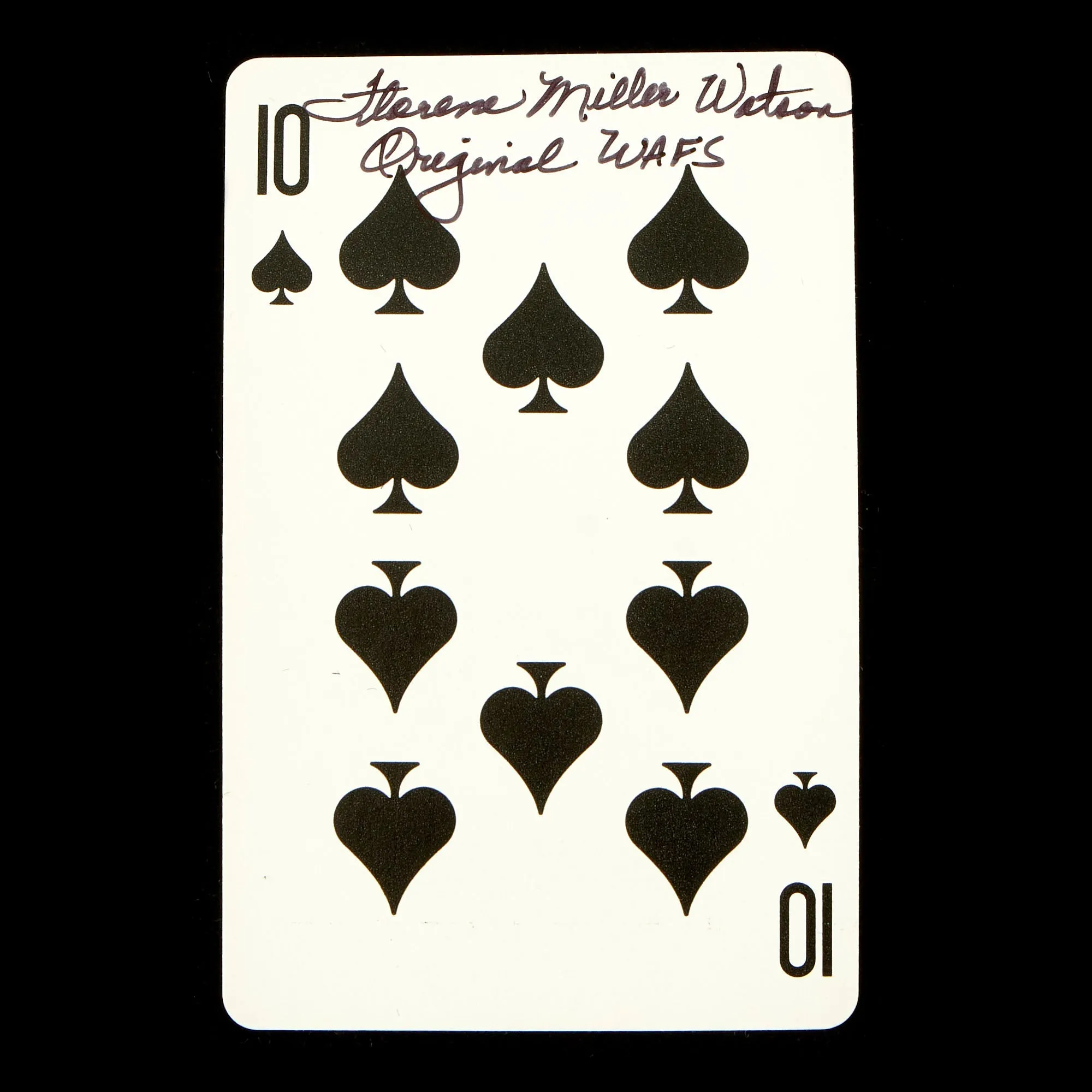 Original U.S. WWII Women Air Force Service Pilots Signed Playing Cards - 20 Cards, 7 Pilots - WASP