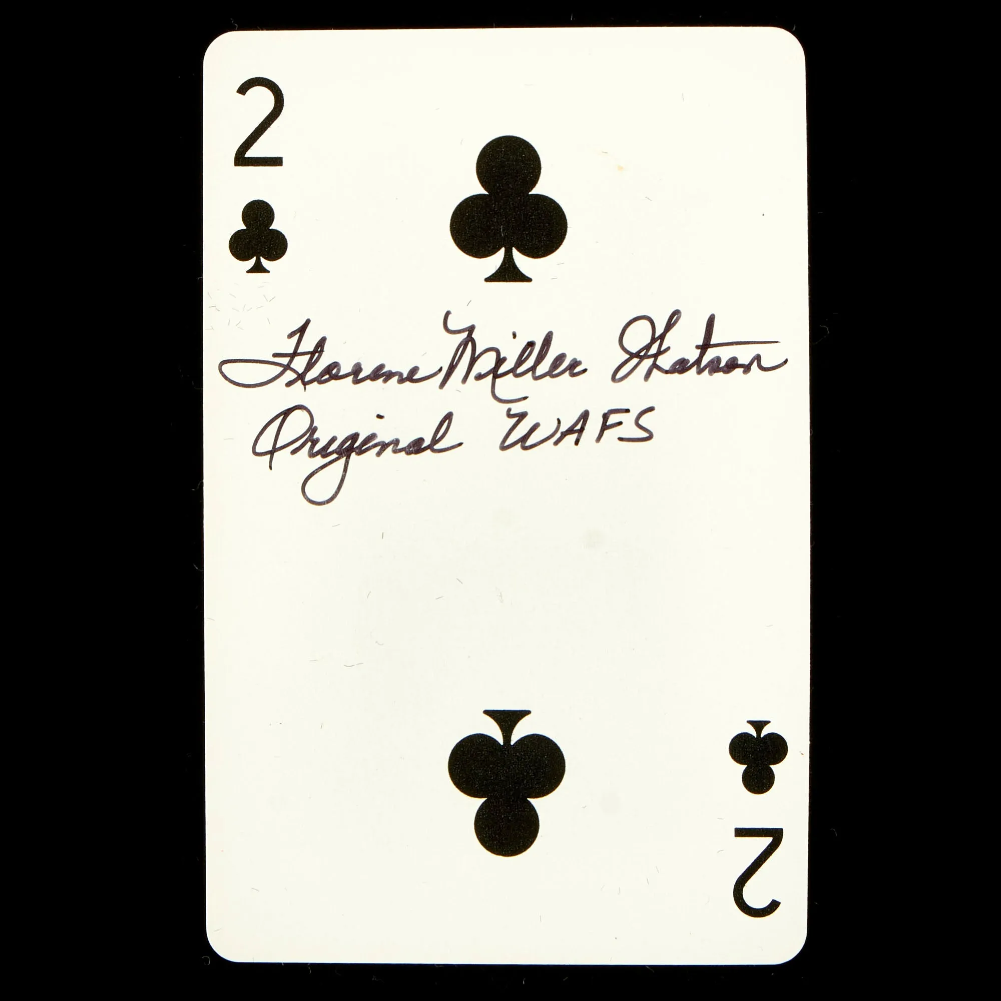 Original U.S. WWII Women Air Force Service Pilots Signed Playing Cards - 20 Cards, 7 Pilots - WASP