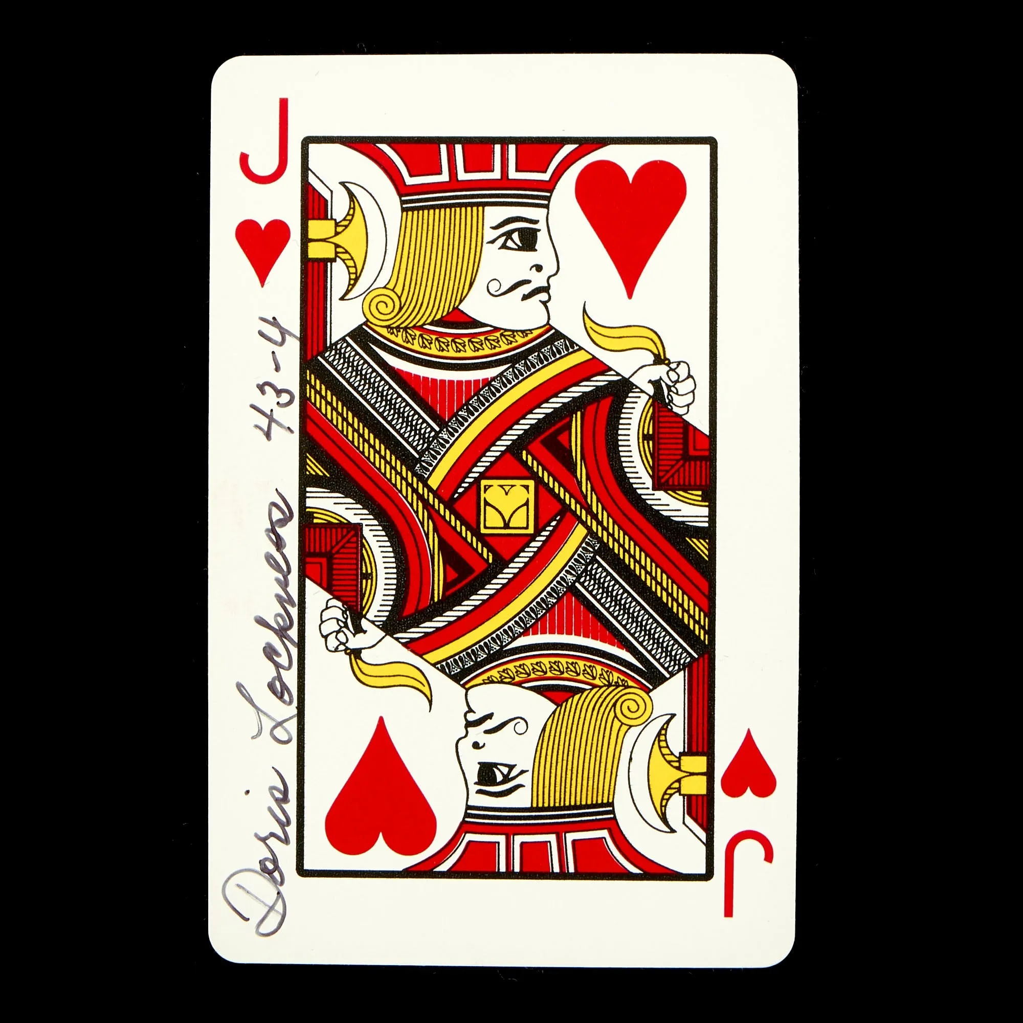 Original U.S. WWII Women Air Force Service Pilots Signed Playing Cards - 20 Cards, 7 Pilots - WASP