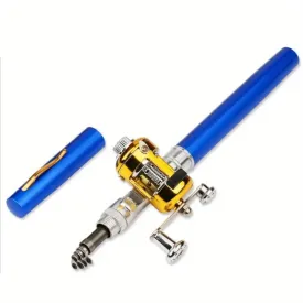 Pocket Size Fishing Rod, Small Mini Pen Shape Fishing Rod and Spinning Reel Combos Kit