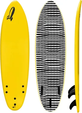 Rock-It 6' Baby Jess Surfboard Soft Top Surfboard, Kids Surfboard with Innovative Design Easy to Paddle and Maneuverable, Small Surfboard, Surfboards for Kids