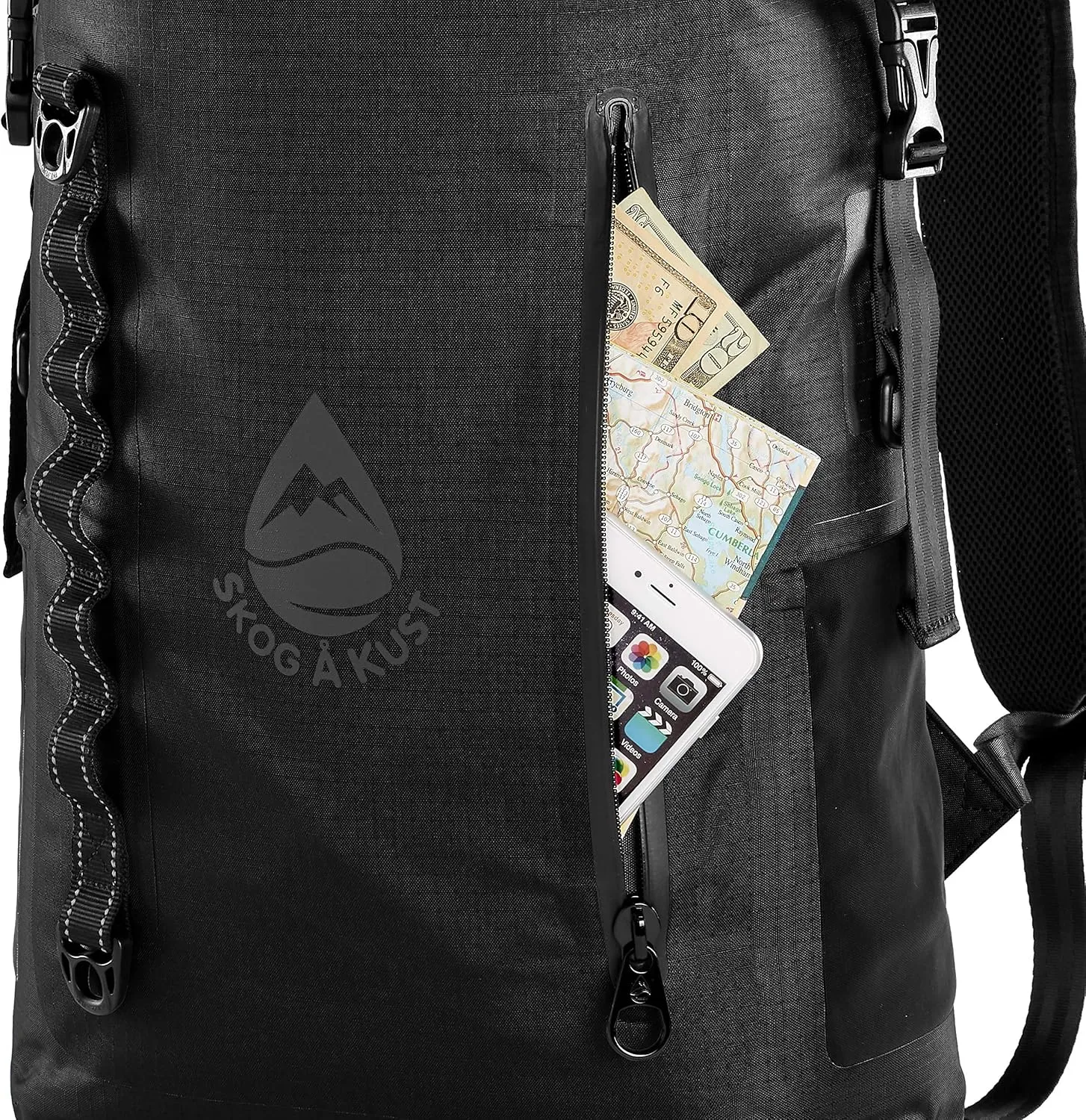 Skog  Kust BackSk Pro Waterproof Floating Backpacks with Exterior Airtight Zippered Pocket