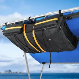 Waterproof T-Top Storage Bag, 600D Oxford-Fabric Boat Storage Bags - Holds Up to 6 Type II Life Jackets - Multi-Organizer Fits Most T-Top Boats