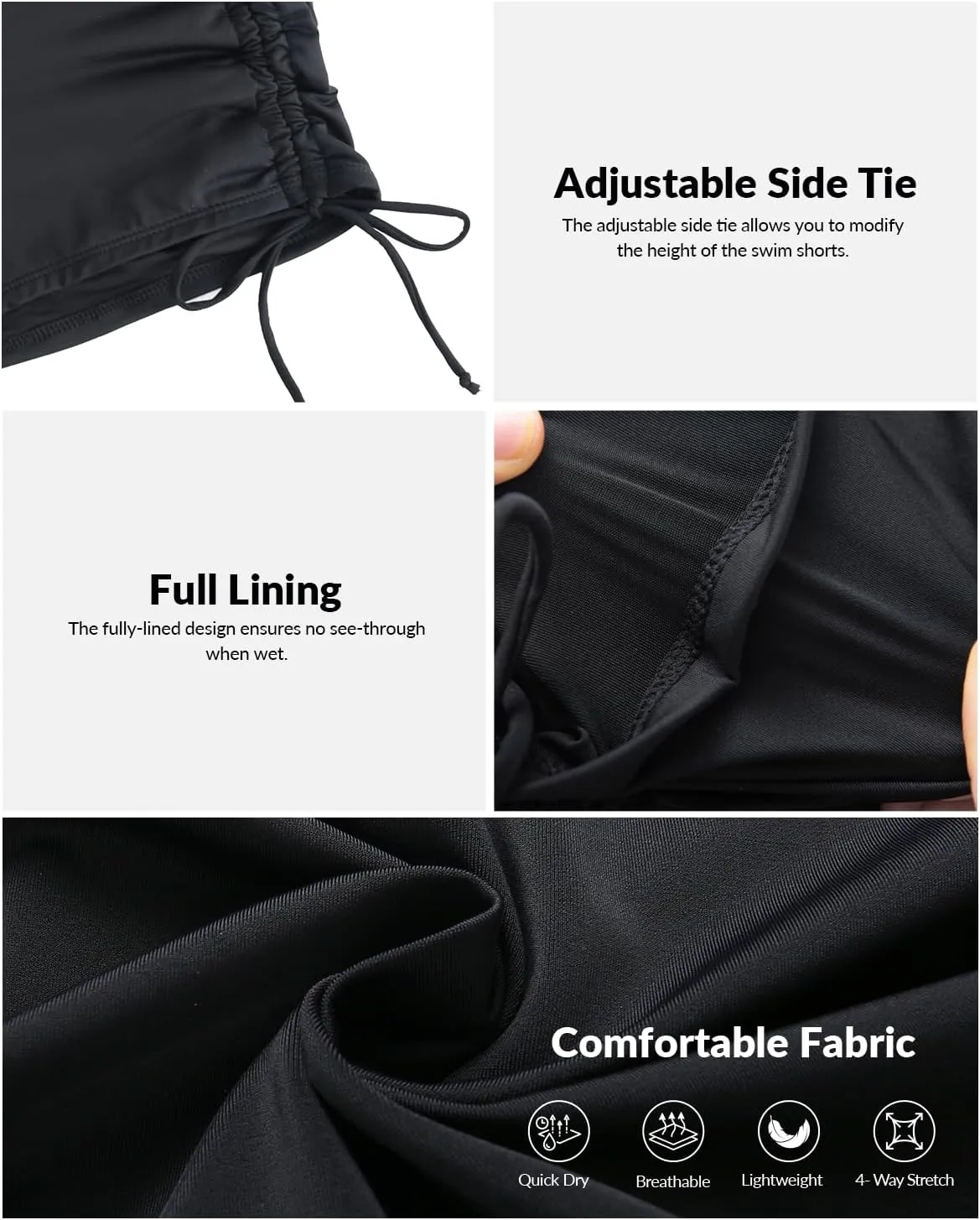 Women Swim Shorts High Waisted Swimsuit Shorts Tummy Control Bathing Suit Bottom Plus Size Boyshorts